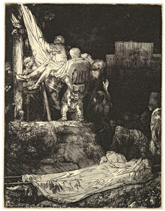 Catalog image of rembrandt harmensz. van rijn | the descent from the cross by torchlight (b., ho…