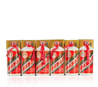 View 1 of Lot 29: 2000年产 “飞天牌”贵州茅台酒 (太阳标) Kweichow Flying Fairy Moutai 2000 (White sticker) (6 x 500ml)
