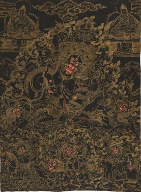 View 1 of Lot 305: A Thangka Depicting Sri Devi, Tibet, 19th Century