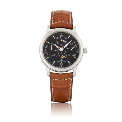 Catalog image of jaeger-lecoultre | master perpetual, stainless steel perpetual calendar wristwa…