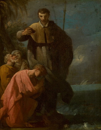 Catalog image of antonio gonzález velázquez | the baptism of a saint