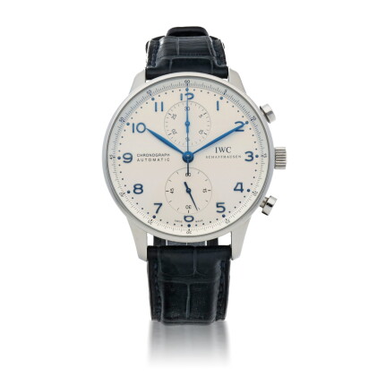 Catalog image of portugieser, ref 3714 stainless steel chronograph wristwatch circa 2005