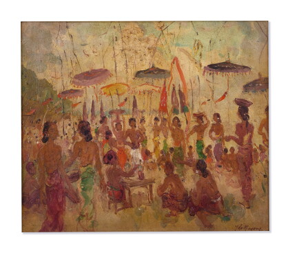 Catalog image of adrien-jean le mayeur de merprès | festival along the sea