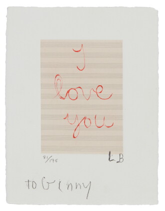 Catalog image of louise bourgeois | i love you (moma 1139)