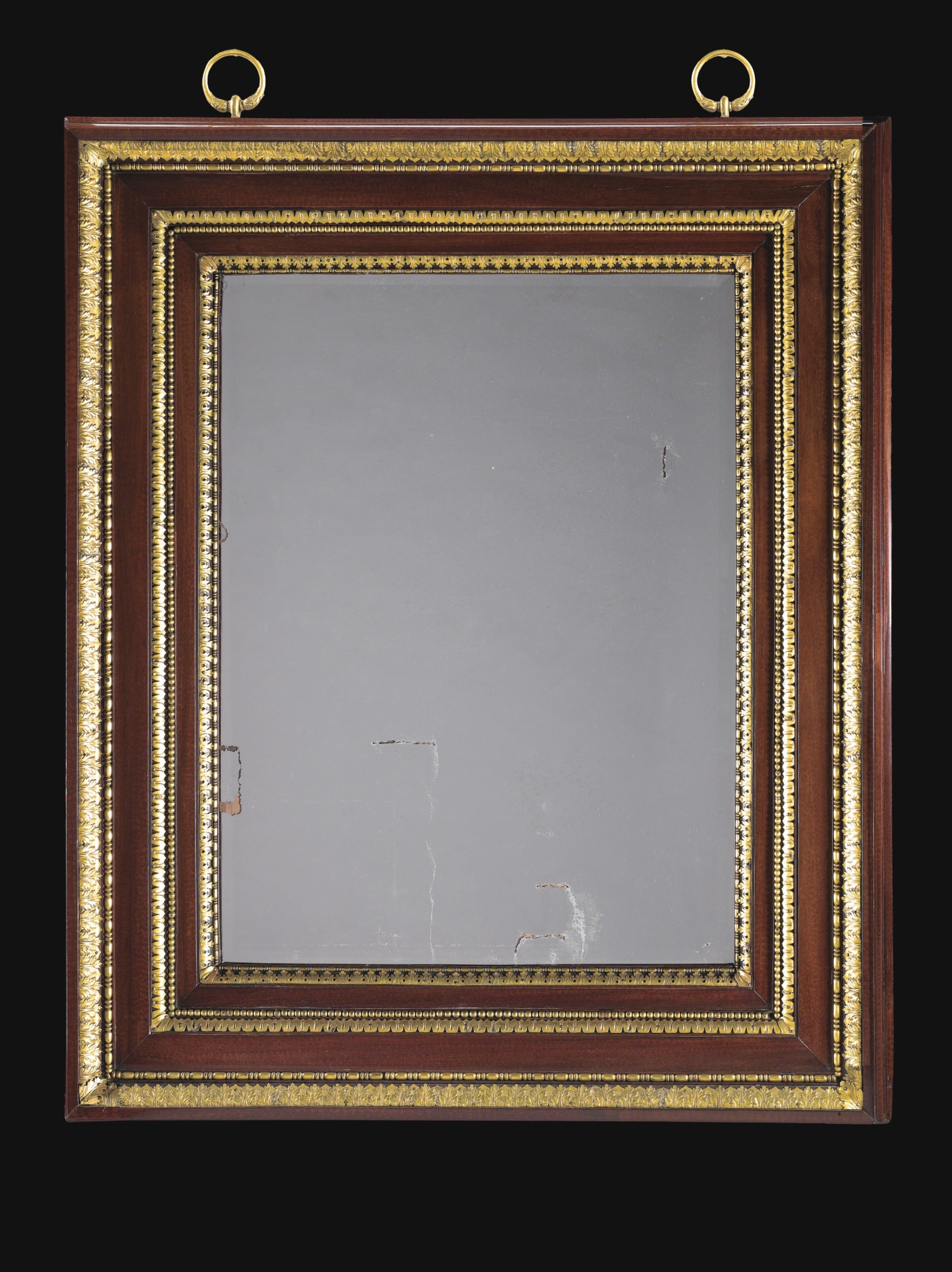 23 A Gilt bronze mounted Amaranth And Satinwood Veneered Mirror 23-a-gilt-bronze-mounted-amaranth-and-satinwood-veneered-mirror