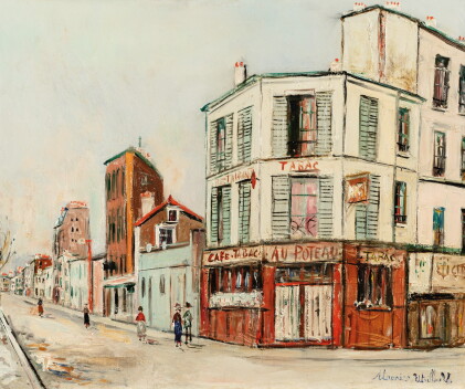 Catalog image of maurice utrillo | rue du poteau à montmartre