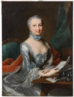 View 1 of Lot 505: Portrait of Sophie Caroline de Camas, née von Brandt (1686-1766)
