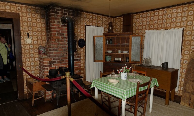 Interior view of the Elvis Presley Birthplace & Museum in Tupelo, Mississippi.