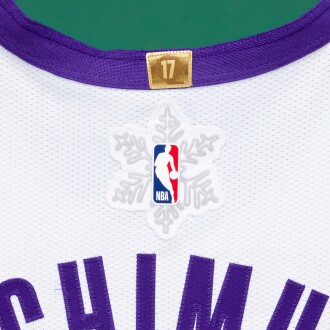 View 1 of Lot 40: Rui Hachimura ‘Christmas Day’ Los Angeles Lakers 2025-2026 Game Worn Association Edition Jersey