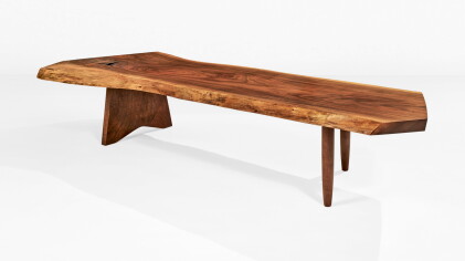 Catalog image of george nakashima | "conoid" slab coffee table