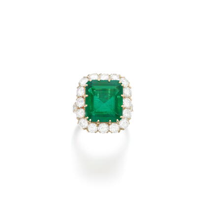 Catalog image of Fine emerald and diamond ring