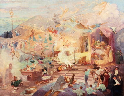 Catalog image of adolphe-léon willette | phantasmagorical scene, also called liberty