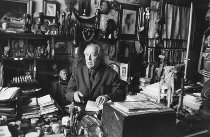 Catalog image of gisèle freund | andré breton in his studio, 1957