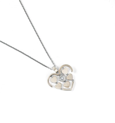 Catalog image of collier diamant, "happy diamonds", chopard | diamond necklace, 'happy diamonds'…