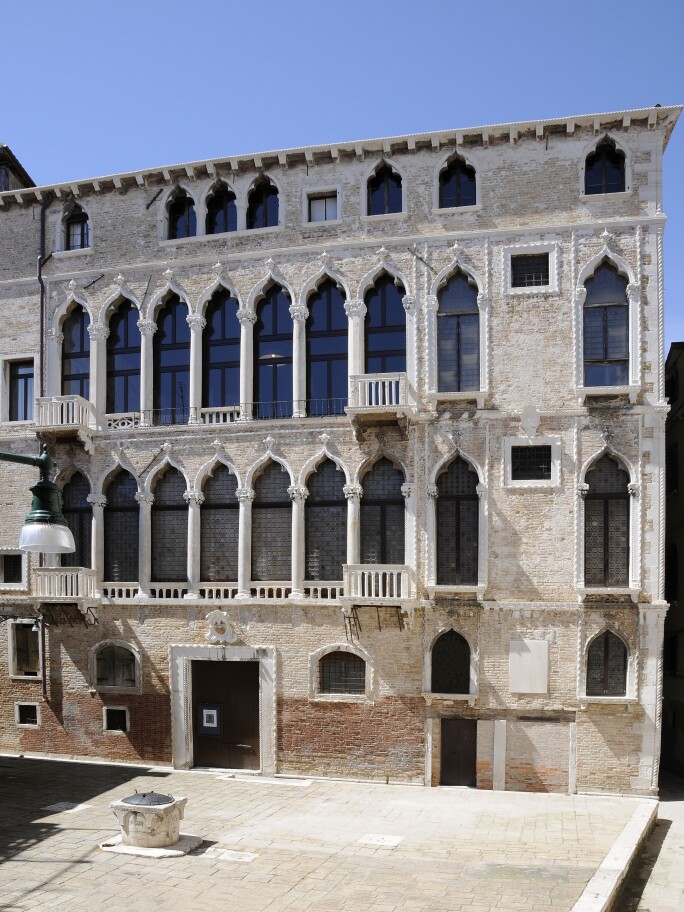 The exterior of the Palazzo Fortuny