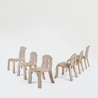 View 1 of Lot 131: Two "Chippendale" Chairs and Four "Empire" Chairs