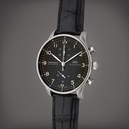 Catalog image of Portugieser | A stainless steel automatic chronograph wristwatch, Circa 2010
