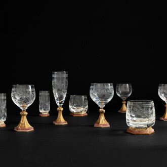 View 1 of Lot 105: A Rare Glassware Service
