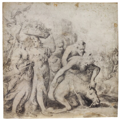 Catalog image of A Bacchanal with the drunken Silenus