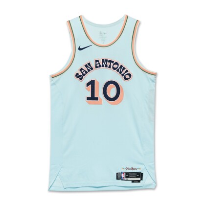 Jeremy Sochan San Antonio Spurs 2024-2025 Game Worn City Edition Jersey