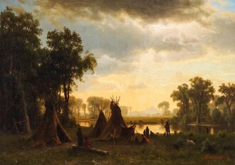 View 1 of Lot 317: An Indian Encampment