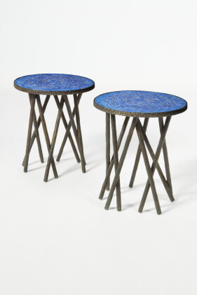 Catalog image of Patrice Dangel, Pair of "Cannes" Guéridons