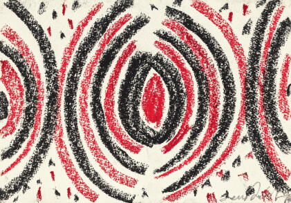 Catalog image of sir terry frost, r.a. | suspended forms; and red and black