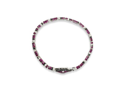 Catalog image of ruby and diamond bracelet, michele della valle