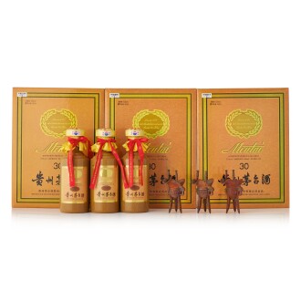 View 1 of Lot 5016: 2022年產30年貴州茅台酒 Kweichow Moutai Aged 30 Years 2022 (3 BT50)