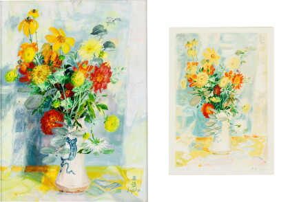 Catalog image of (i) le fleurs (ii) an associated lithograph of le fleurs (hors commerce 1) | (i…