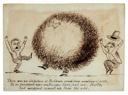 Catalog image of LEAR | "There was an old person of Mold", ink, [c.1861]