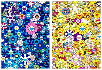 Catalog image of An Homage to IKB 1957 B; and An Homage to Monogold 1960 B (Two Works)