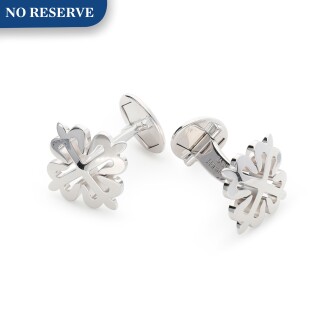 View 1 of Lot 9223: Patek Philippe | Calatrava, A pair of white gold cufflinks, Circa 2018 | 百達翡麗 | Calatrava   一對白金袖扣，約2018年製