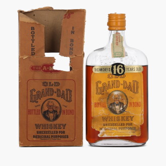 View 1 of Lot 2516: Old Grand-Dad 16 Year Old Bottled In Bond 100 Proof 1917 (1 Bottle Pint)
