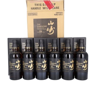 View 1 of Lot 5059: The Yamazaki 18 Year Old 43.0 abv NV (6 BT75)