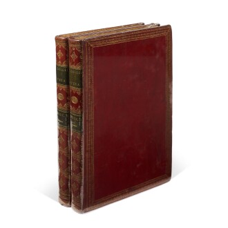 View 1 of Lot 239: Vergil, Opera, Parma, Bodoni, 1793, 2 volumes, red morocco gilt