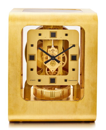 Catalog image of jaeger-lecoultre | atmos, reference 5921, a red-gold plated brass atmos clock, …