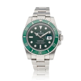 View 1 of Lot 3: Celtic Glasgow 50th Anniversary 'Hulk' Submariner, Ref 116610LV Stainless steel wristwatch with date and bracelet Circa 2017