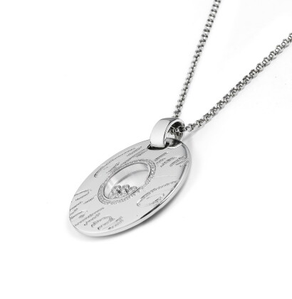 Catalog image of collier/pendentif diamants, "chopardissimo", chopard | diamond pendent necklace…