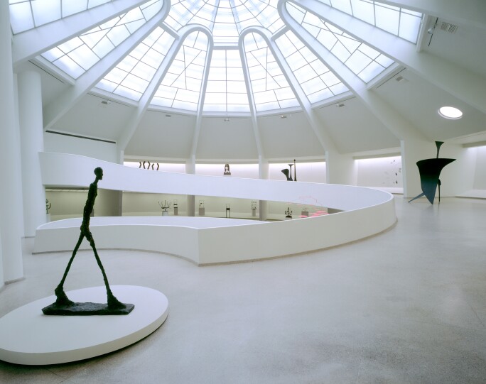 Interior view, Solomon R. Guggenheim Museum