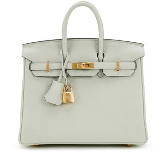 View 1 of Lot 4: Gris Neve Togo Birkin 25 Gold Hardware, 2023