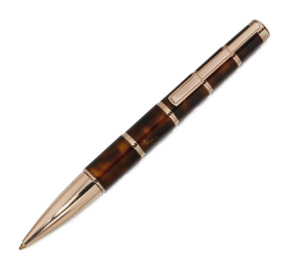 Catalog image of montblanc | a limited edition gold plated and lacquer ballpoint pen, circa 2005