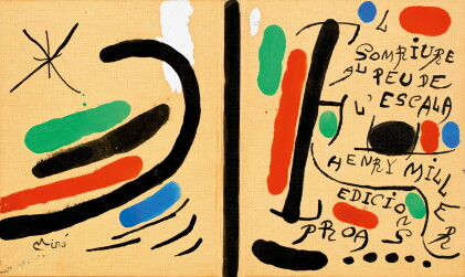Catalog image of El Somriure al peu de l'escala. Signé. Gouache et encre de Chine sur carton, 20…