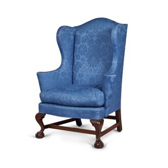 View 1 of Lot 54: A Very Fine and Rare Chippendale Mahogany and Poplar Easy Chair, Hartford County, Connecticut, Circa 1780