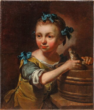 View 1 of Lot 769: A young girl with a fish, previously said to be Cornélia Goethe