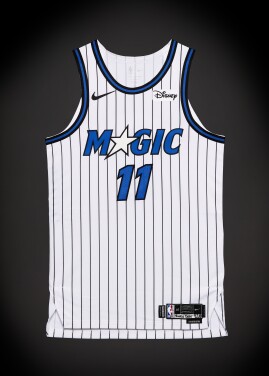View 1 of Lot 19: Jase Richardson ‘Rookie Debut’ Orlando Magic 2025-2026 Game Worn Association Edition Jersey 