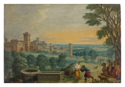Catalog image of Rebecca and Eliezer at the Well