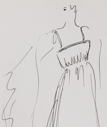 Catalog image of Two original sketches for fashion, end of the 70's / early 80's | Deux croquis …