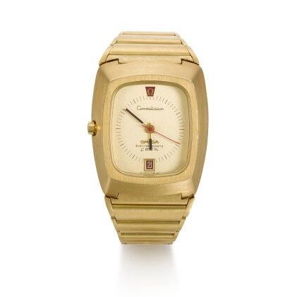 Catalog image of omega | beta 21 constellation electroquartz f8192hz ba 396 0802 yellow gold bra…