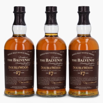 View 1 of Lot 2040: The Balvenie 17 Year Old Double Wood 43.0 abv NV (3 Bottles 75cl)